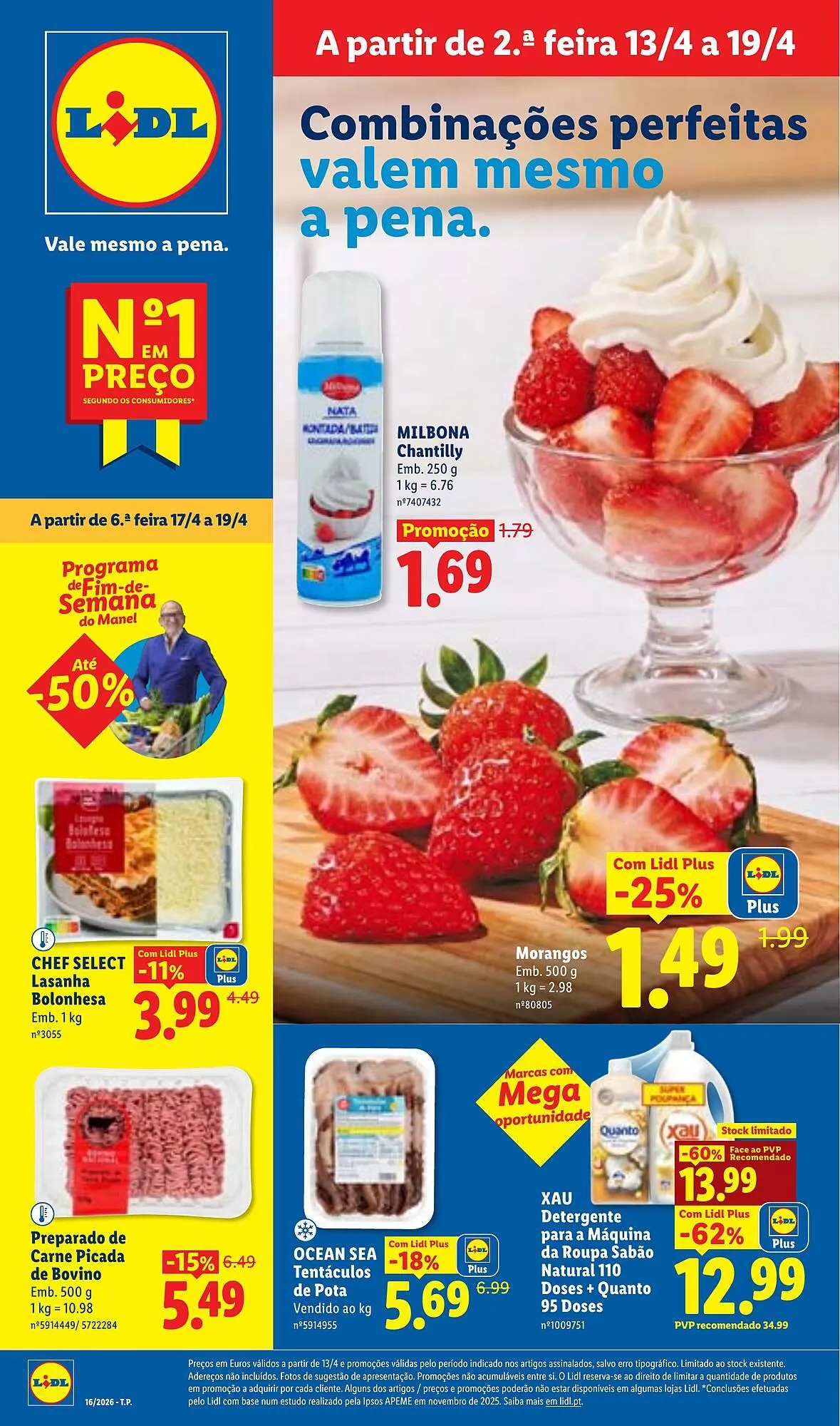 Folheto Folheto Lidl de 13 de abril até 19 de abril 2026 - Pagina 1