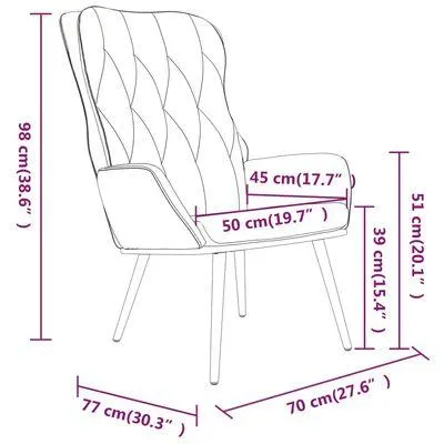 vidaXL Cadeira de descanso veludo azul