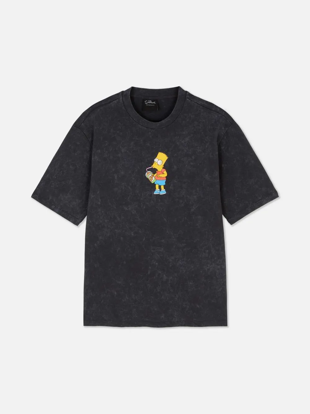 T-shirt lavagem ácida The Simpsons Bart