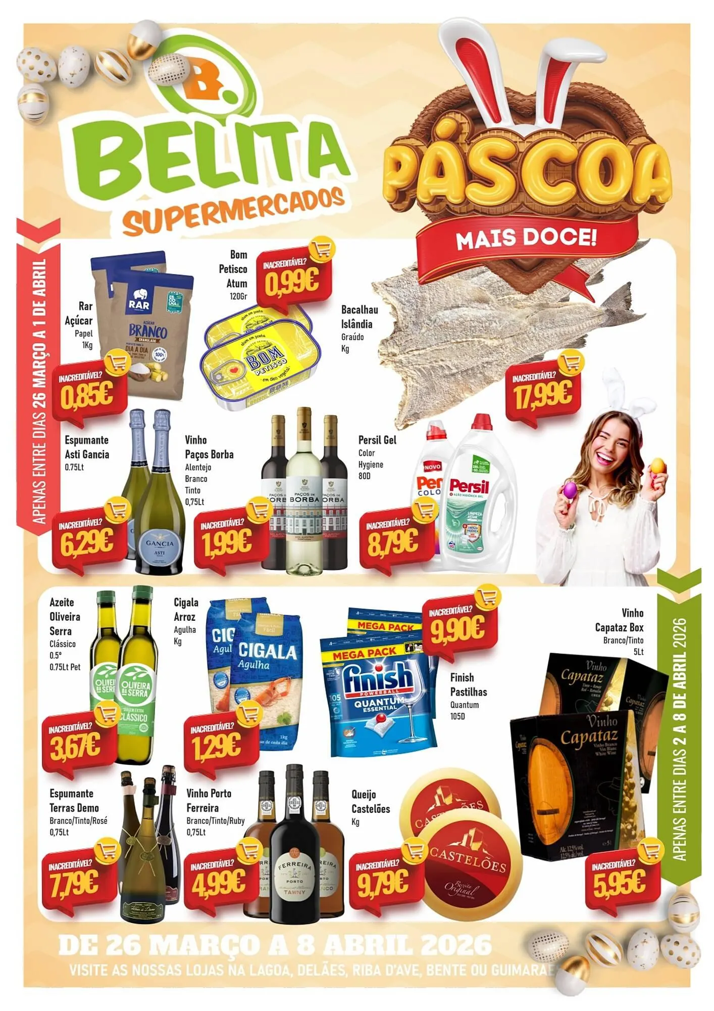 Folheto Folheto Belita de 26 de março até 8 de abril 2026 - Pagina 1