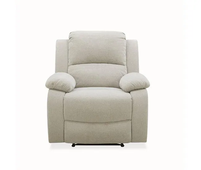 Cadeirão de relaxamento manual RYAN cor cinzento claro