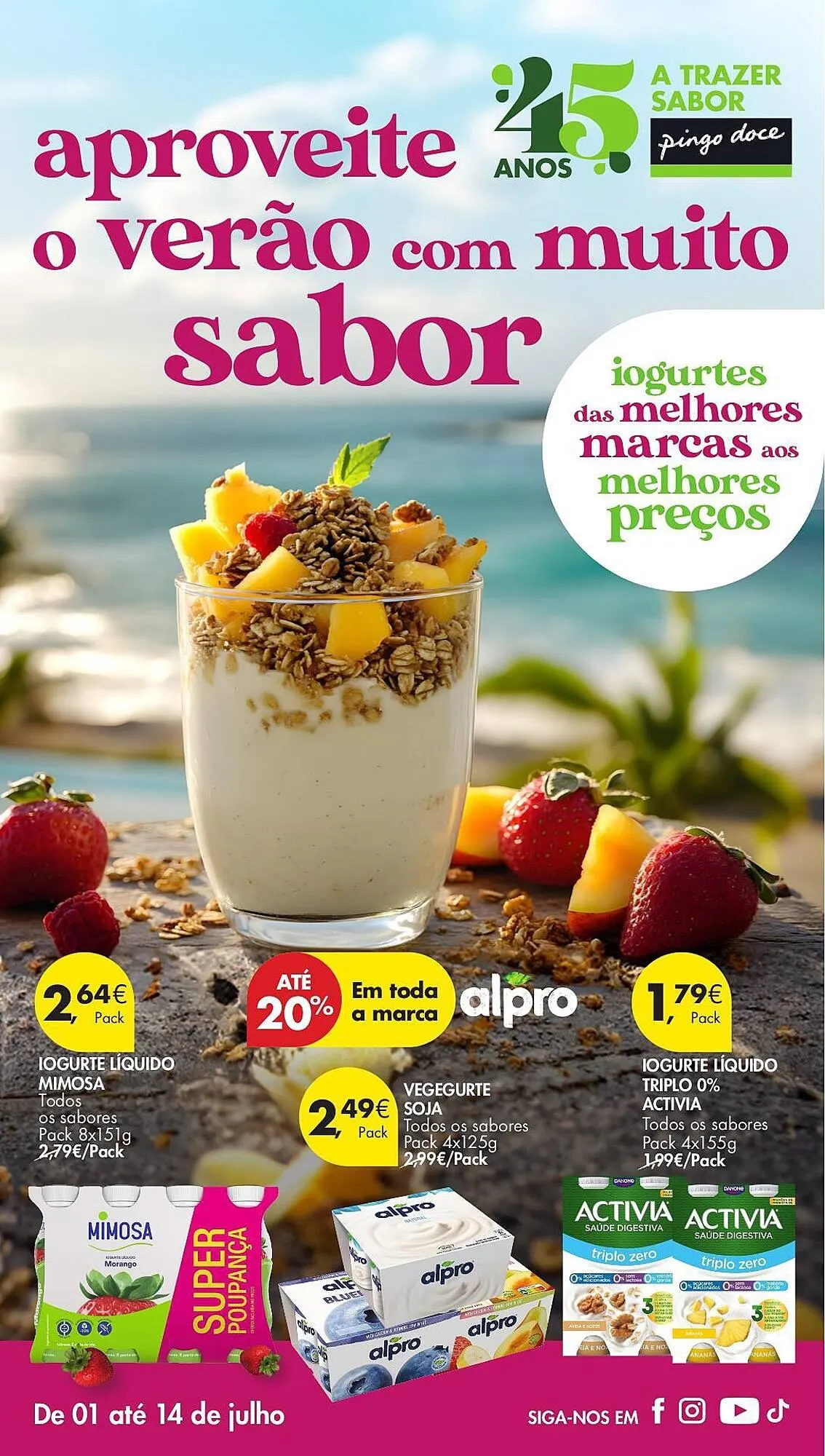 Folheto Folheto Pingo Doce de 1 de julho até 14 de julho 2025 - Pagina 1