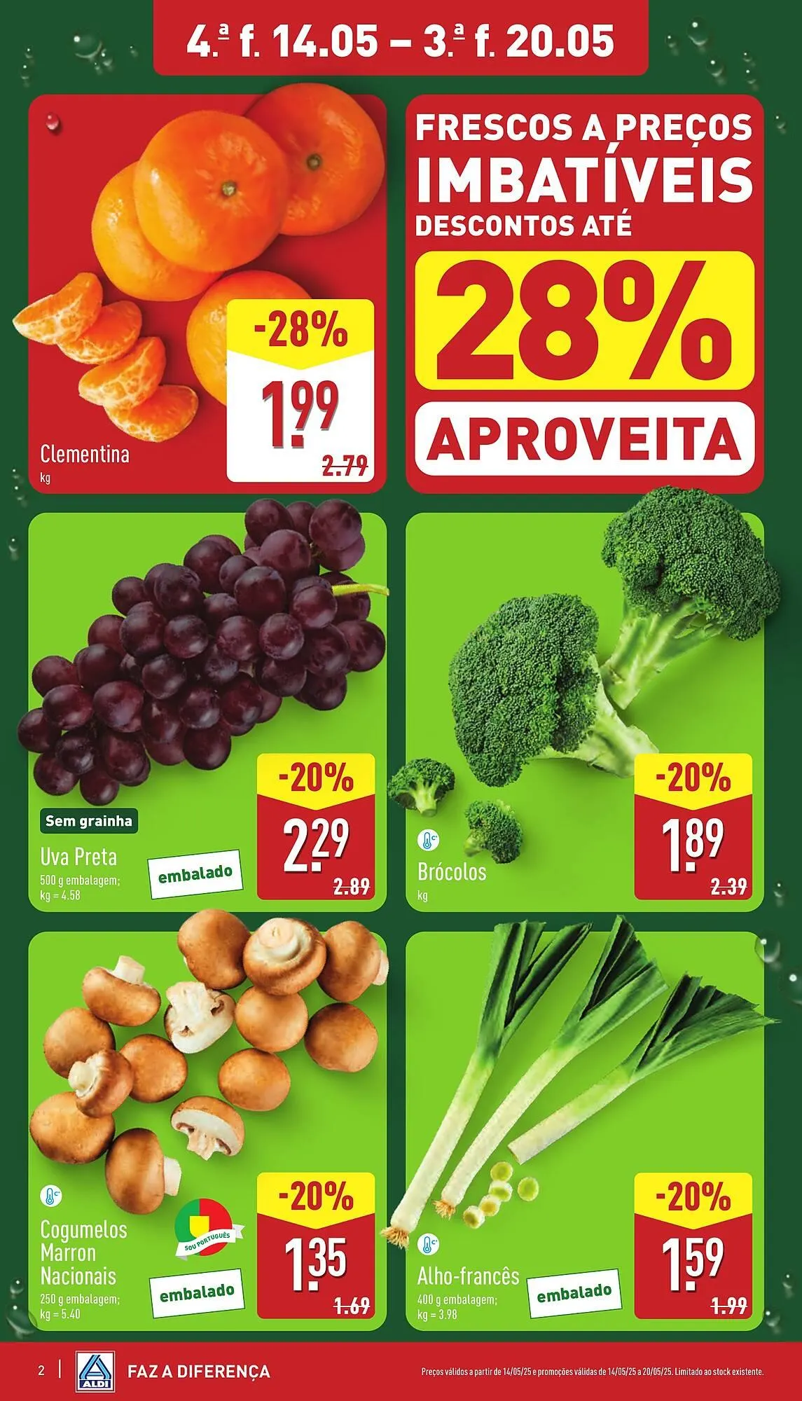 Folheto Folheto ALDI de 14 de maio até 20 de maio 2025 - Pagina 2