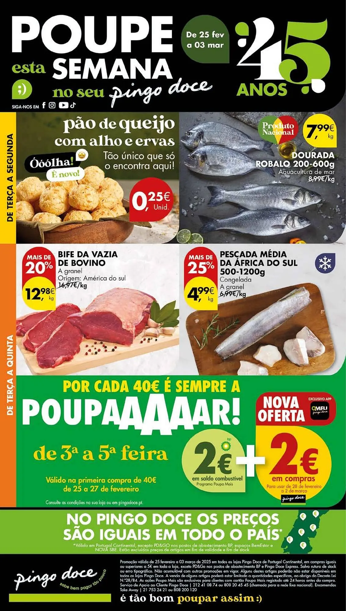 Folheto Folheto Pingo Doce de 25 de fevereiro até 3 de março 2025 - Pagina 1