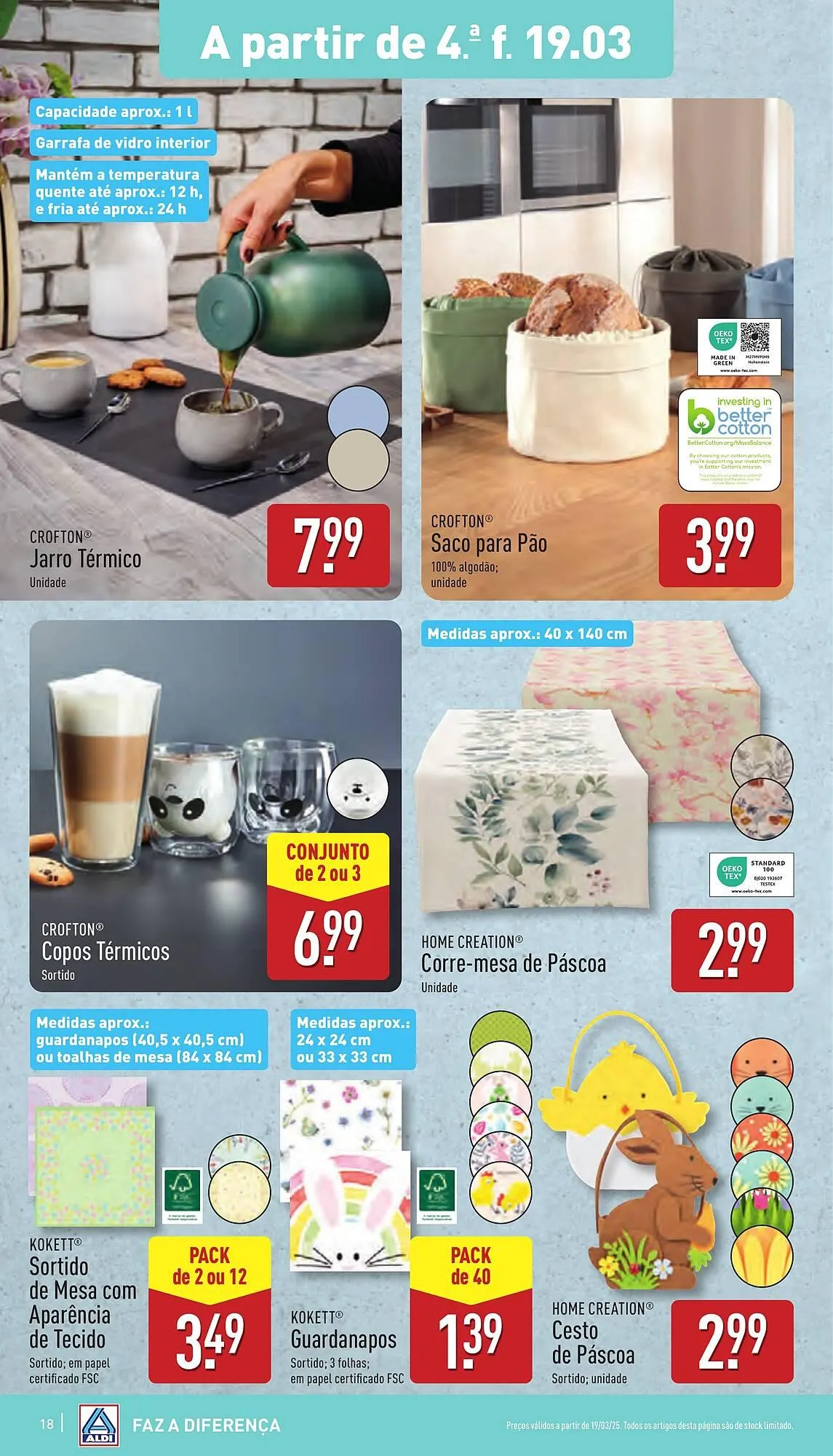 Folheto Folheto ALDI de 19 de março até 25 de março 2025 - Pagina 18