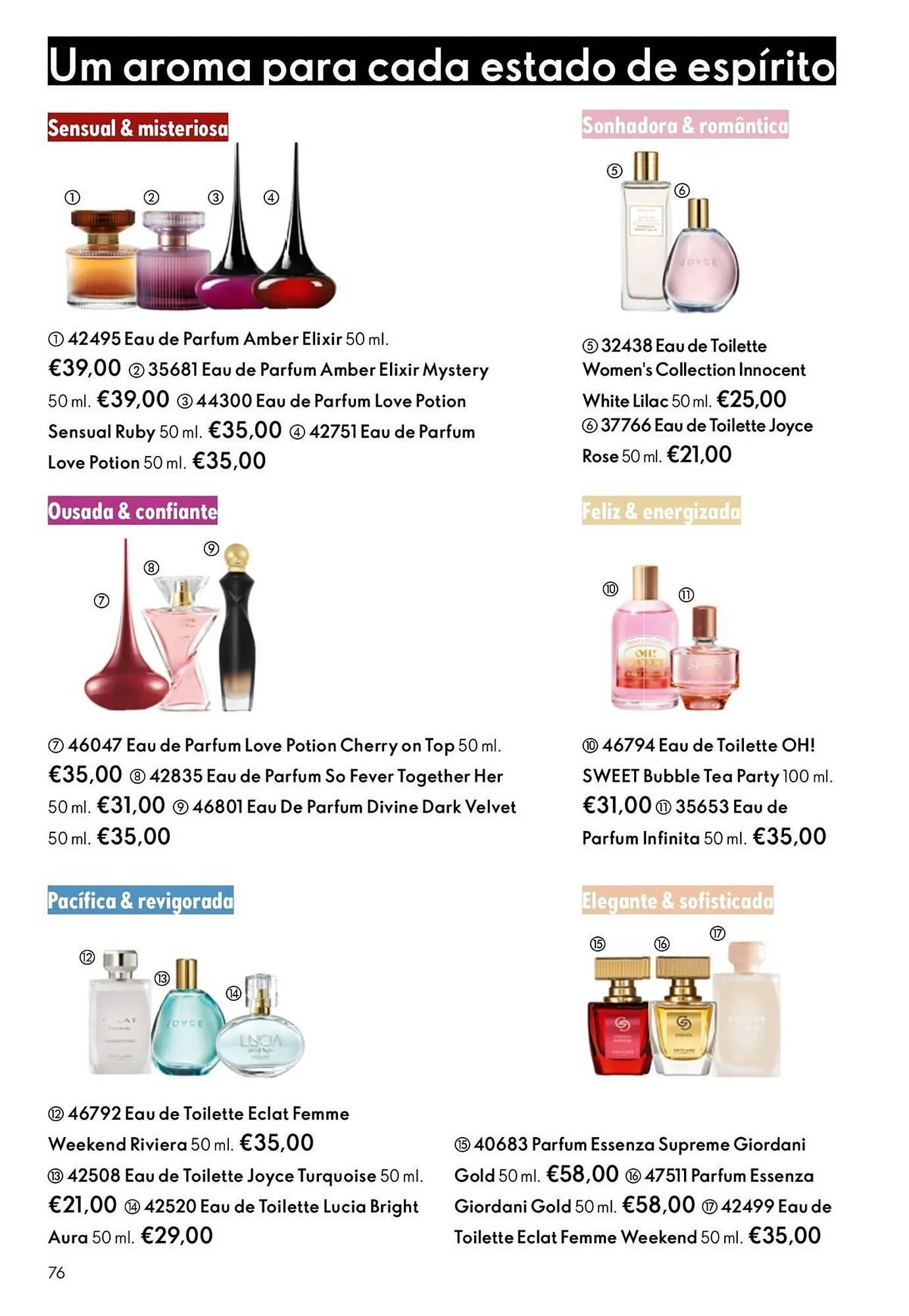 Folheto Catálogo Oriflame de 23 de dezembro até 20 de janeiro 2026 - Pagina 76