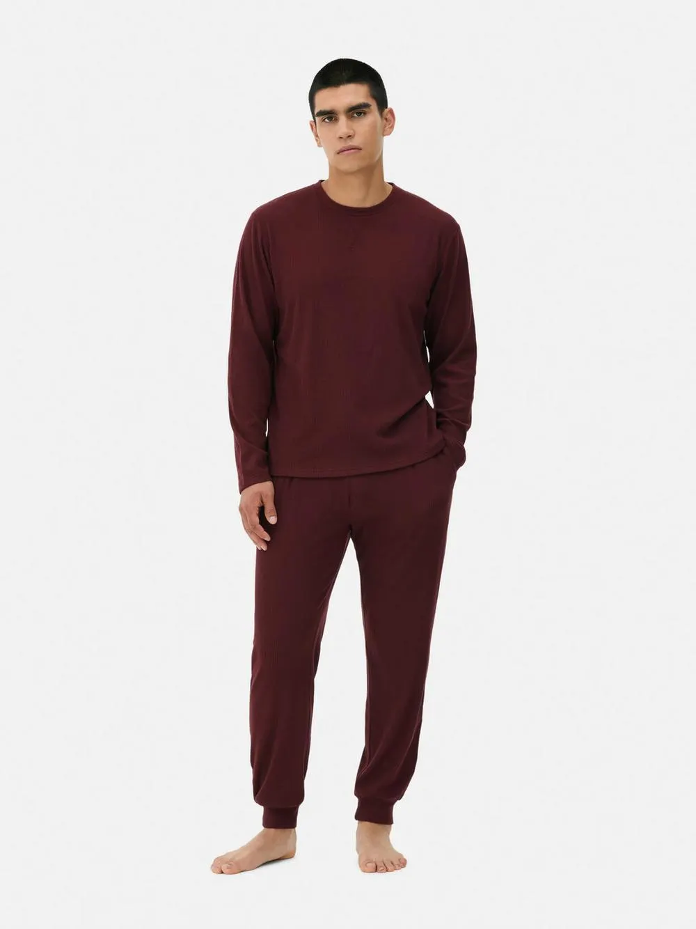 Pijama comprido bloco cor