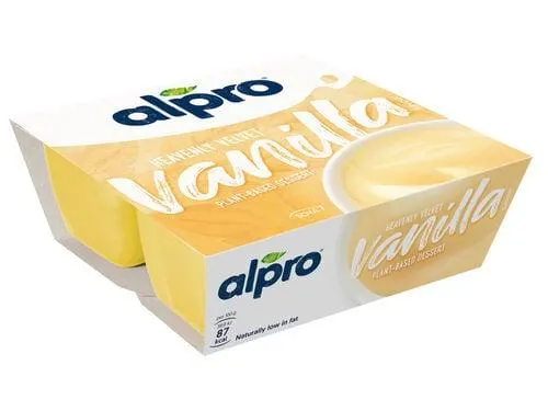 sobremesa alpro soja e baunilha 4x125g