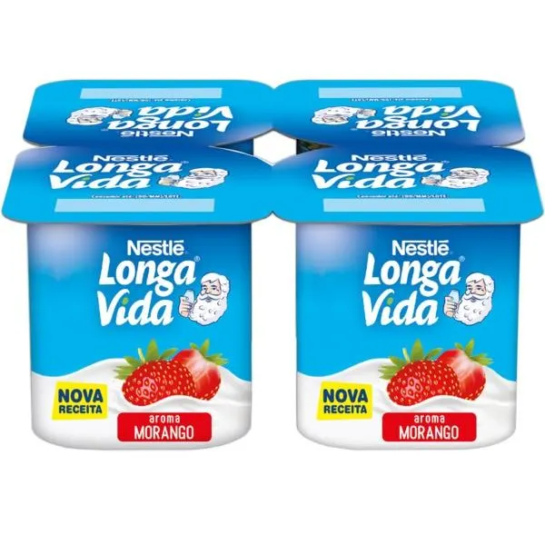 Iogurte Aroma a Morango Pack 4