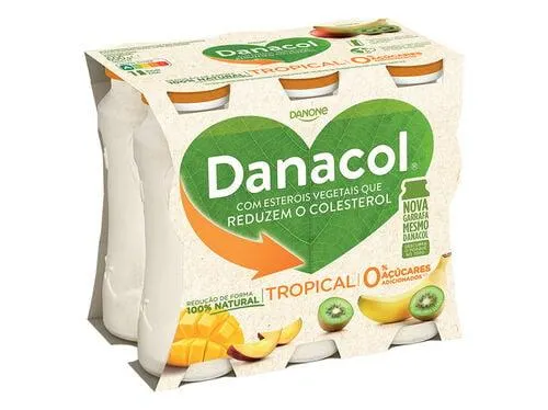 danacol danone líquido frutos exóticos 6x100g