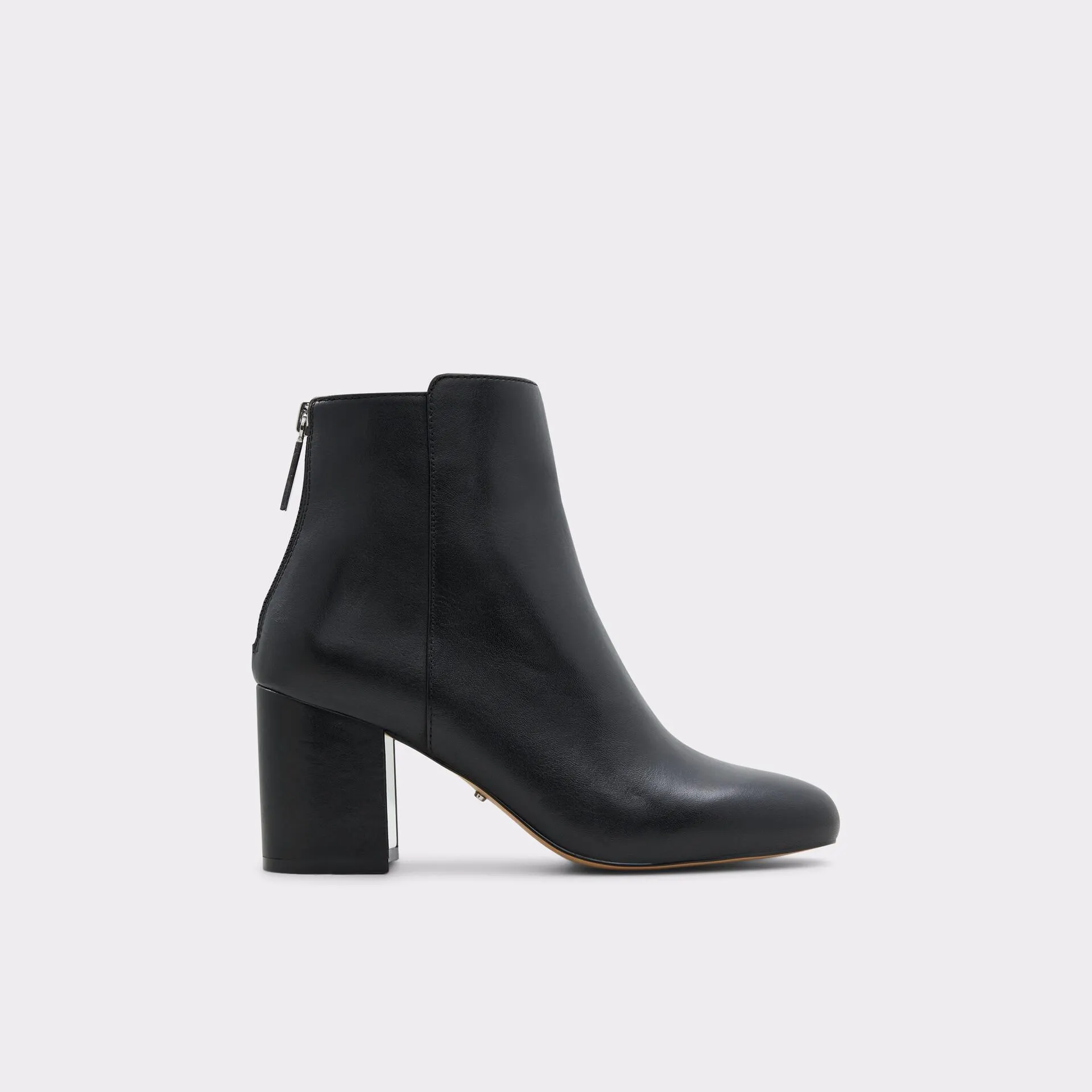 Botins em pele preto, salto em bloco - PRIRAVETH