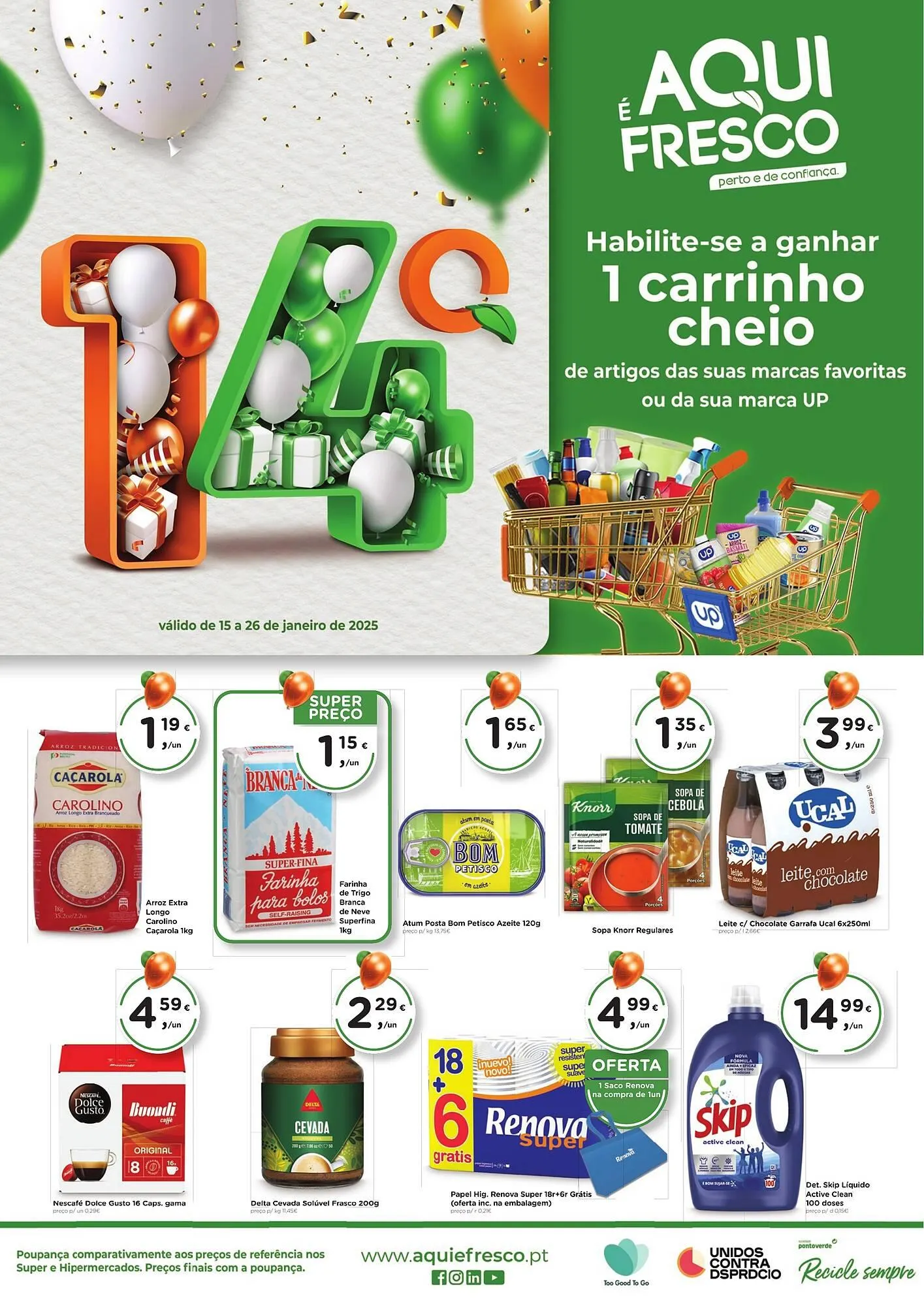 Folheto Aqui é fresco - 1
