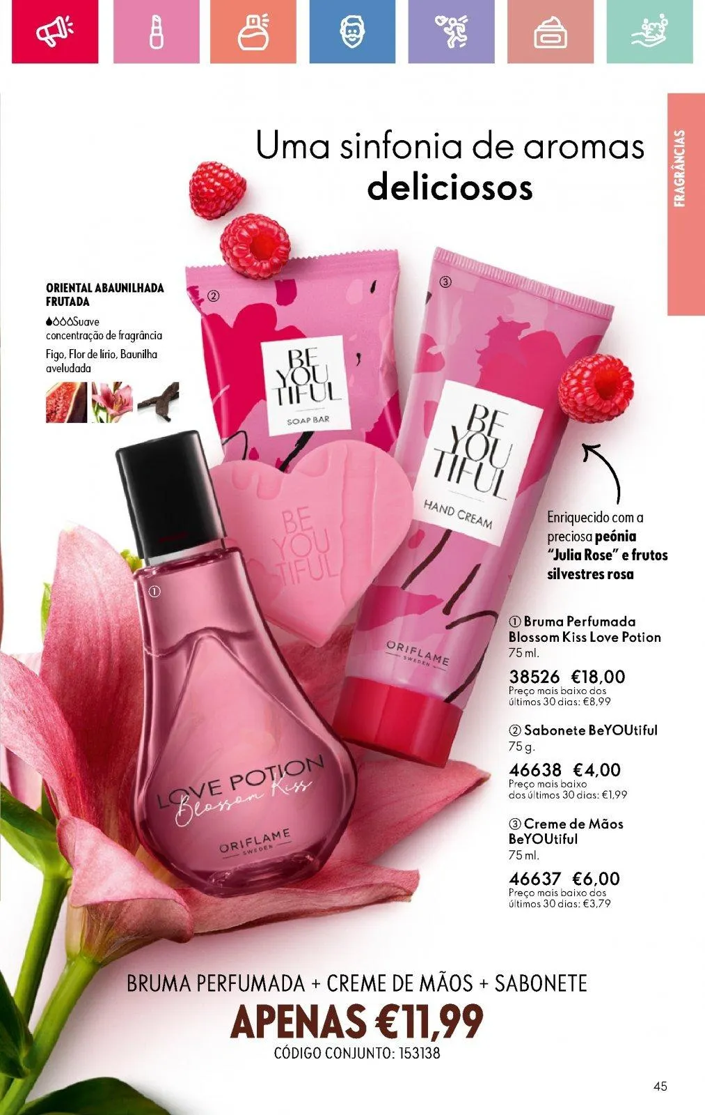 Folheto Folheto de Oriflame até 05.07.2025 de 18 de junho até 5 de julho 2025 - Pagina 45