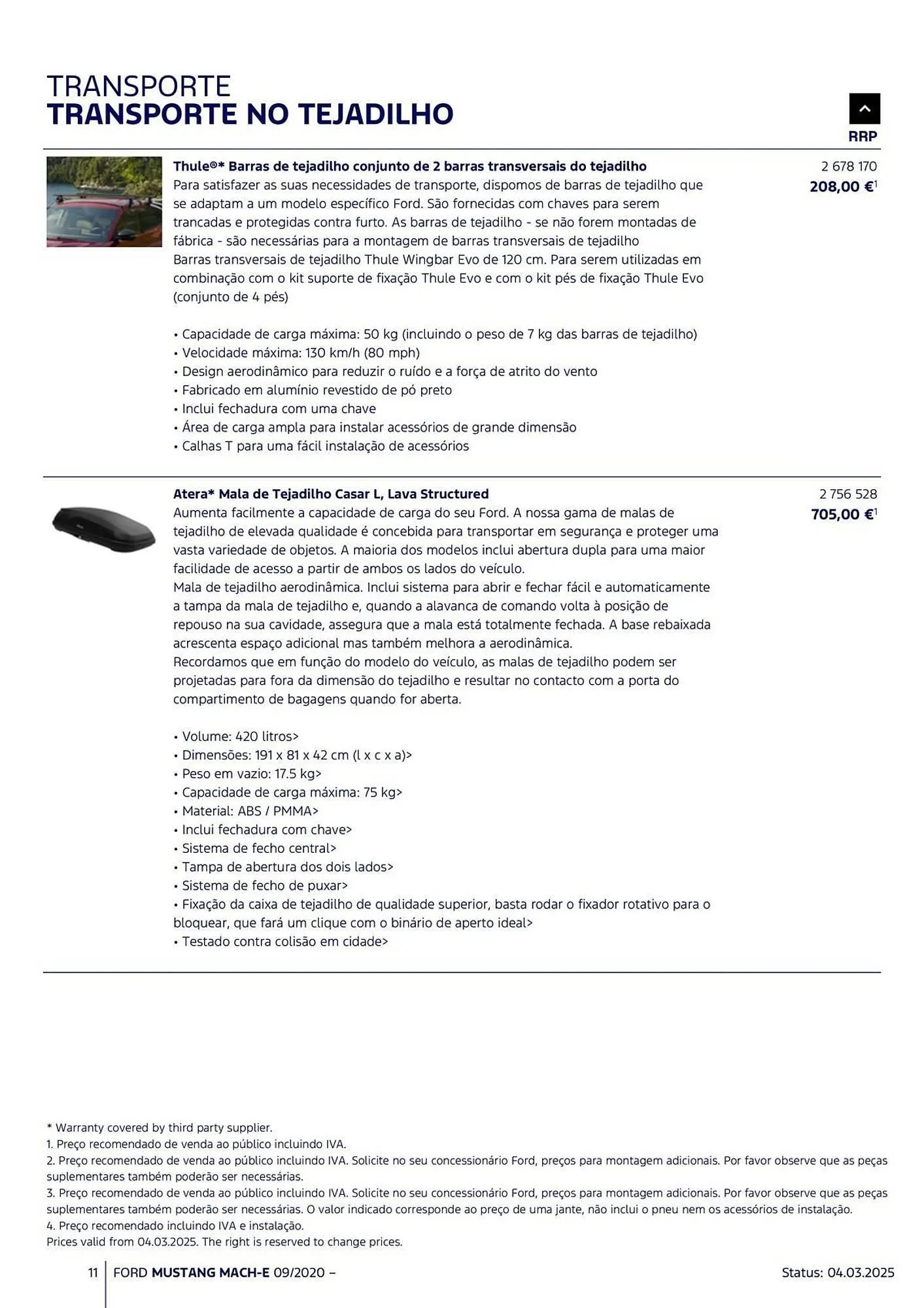 Folheto Folheto Ford de 18 de março até 31 de agosto 2025 - Pagina 11