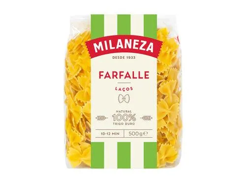 massa milaneza laços farfalle 500g