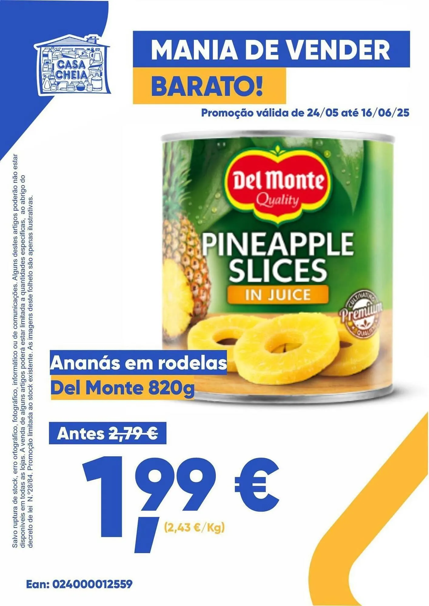 Folheto Folheto Casa Cheia de 24 de maio até 16 de junho 2025 - Pagina 1