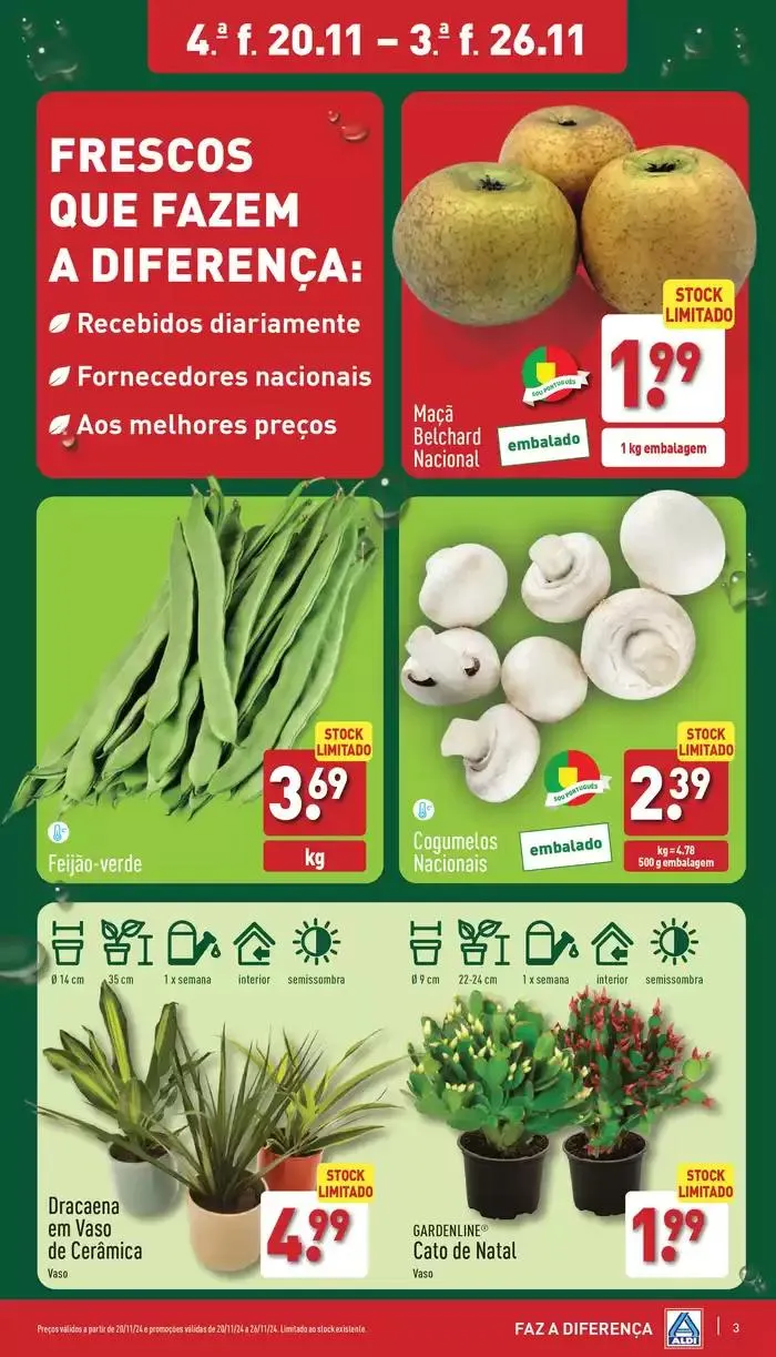 Folheto Folheto. Aldi de 20 de novembro até 26 de novembro 2024 - Pagina 3