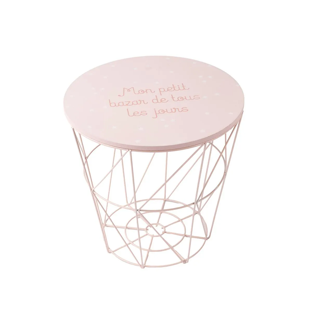 Mesa De Apoio Kumi Rosa 30cm