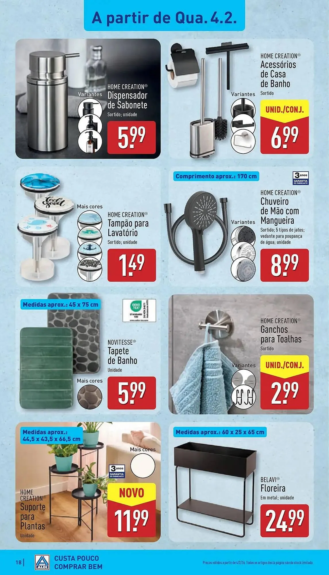 Folheto Folheto ALDI de 2 de fevereiro até 8 de fevereiro 2026 - Pagina 18