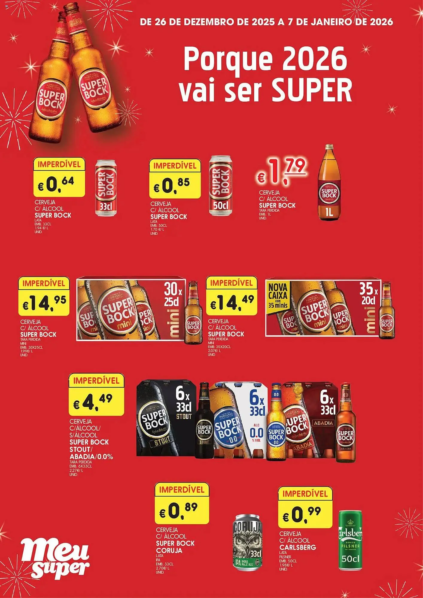 Folheto Folheto Meu Super de 26 de dezembro até 8 de janeiro 2026 - Pagina 1