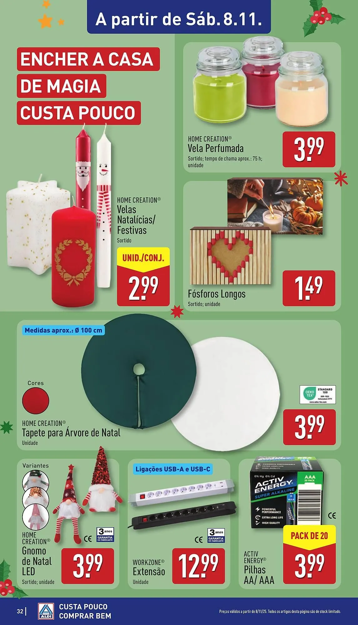 Folheto Folheto ALDI de 3 de novembro até 9 de novembro 2025 - Pagina 32