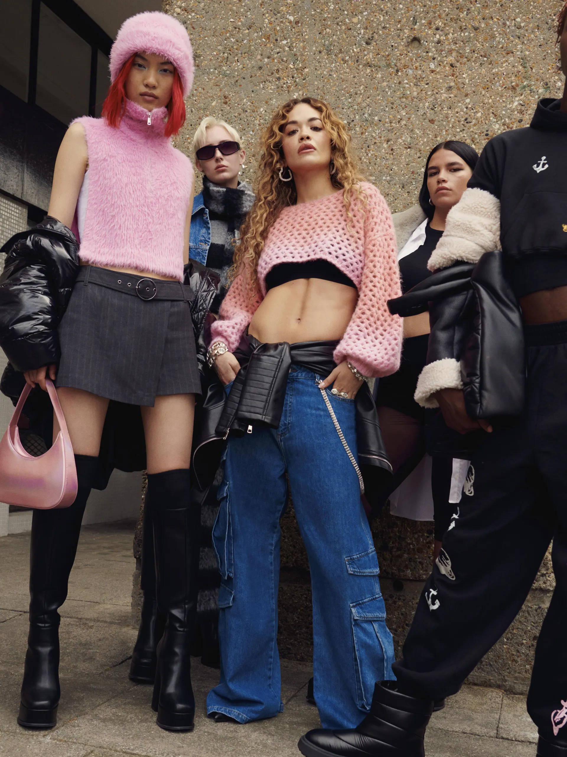 Jeans cargo in denim Rita Ora