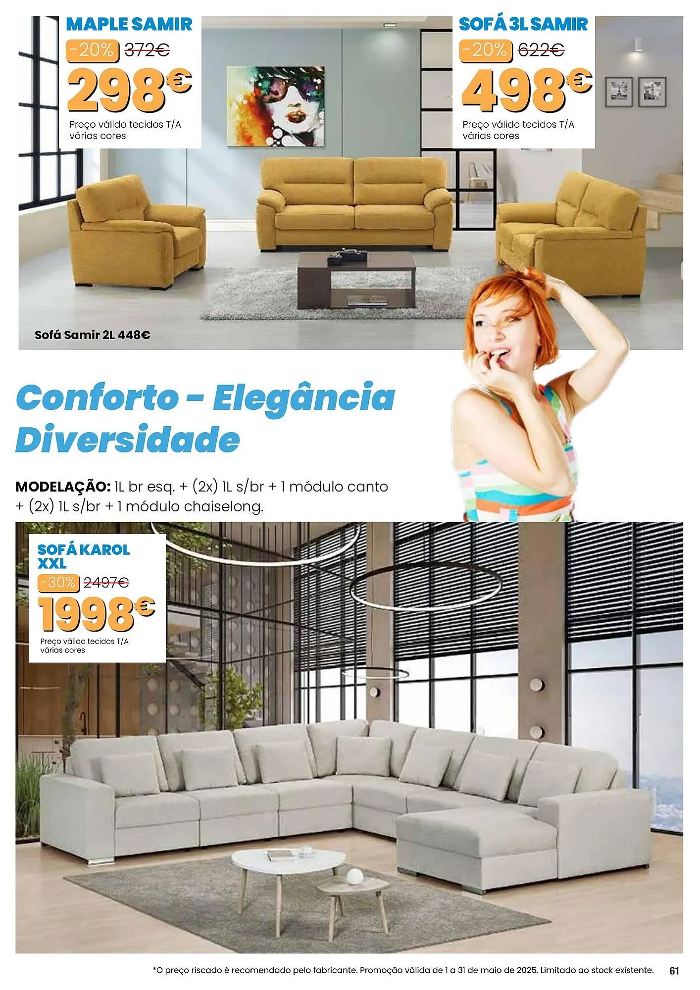 Folheto Folheto Hiper Centro do Móvel de 1 de maio até 31 de maio 2025 - Pagina 61