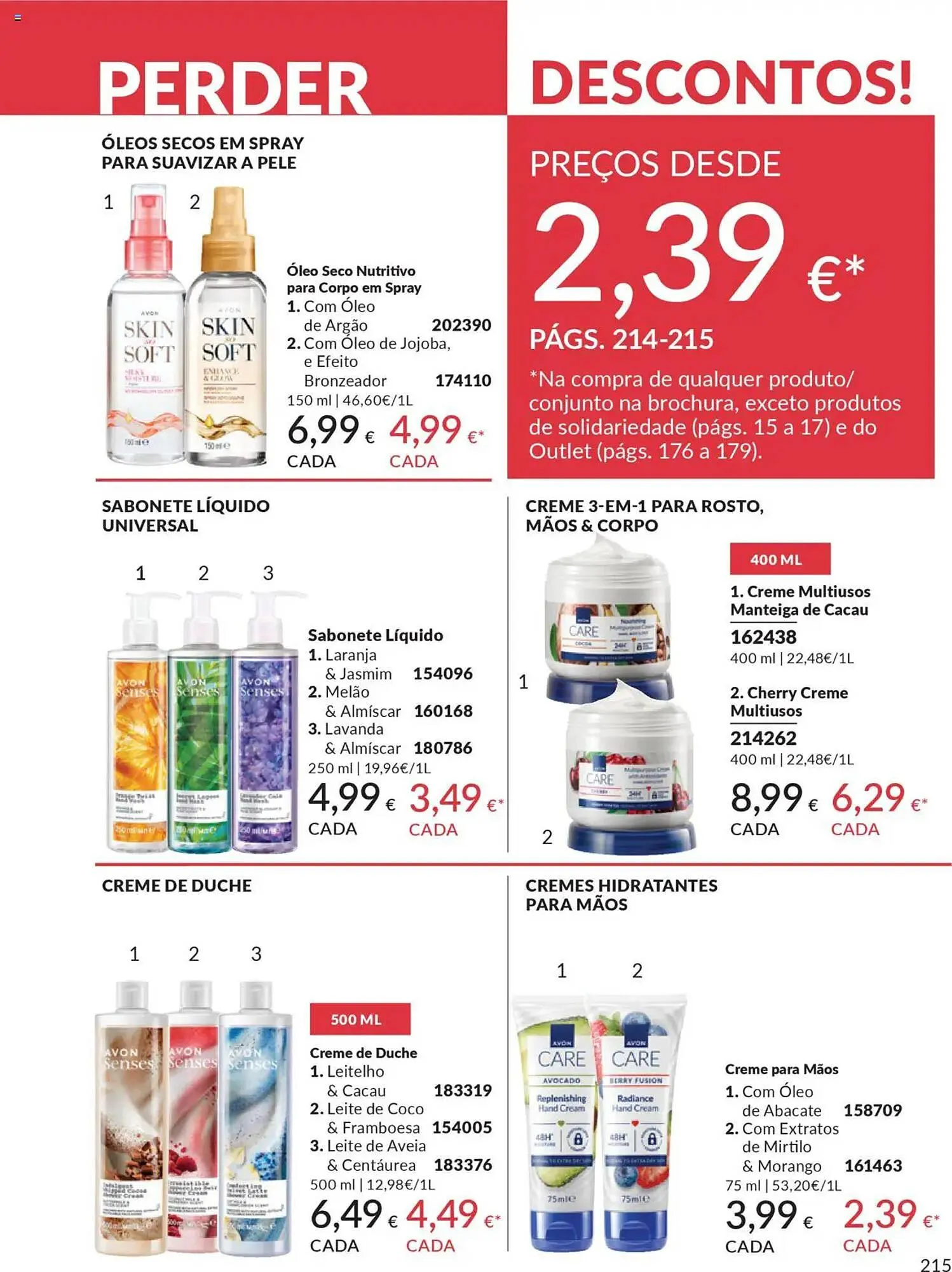 Folheto Catálogo Avon de 1 de outubro até 1 de novembro 2025 - Pagina 215