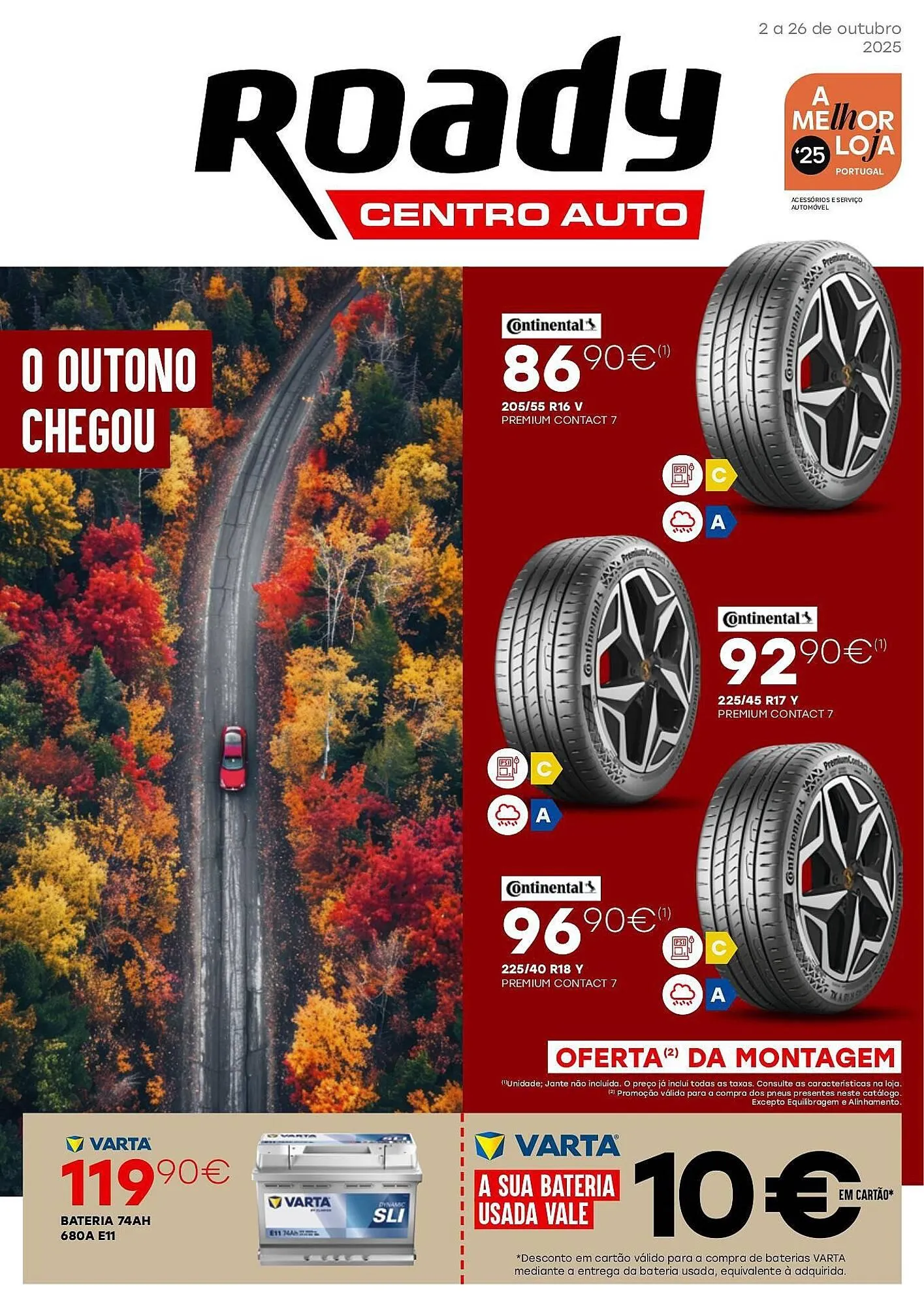 Folheto Folheto Roady de 2 de outubro até 26 de outubro 2025 - Pagina 1