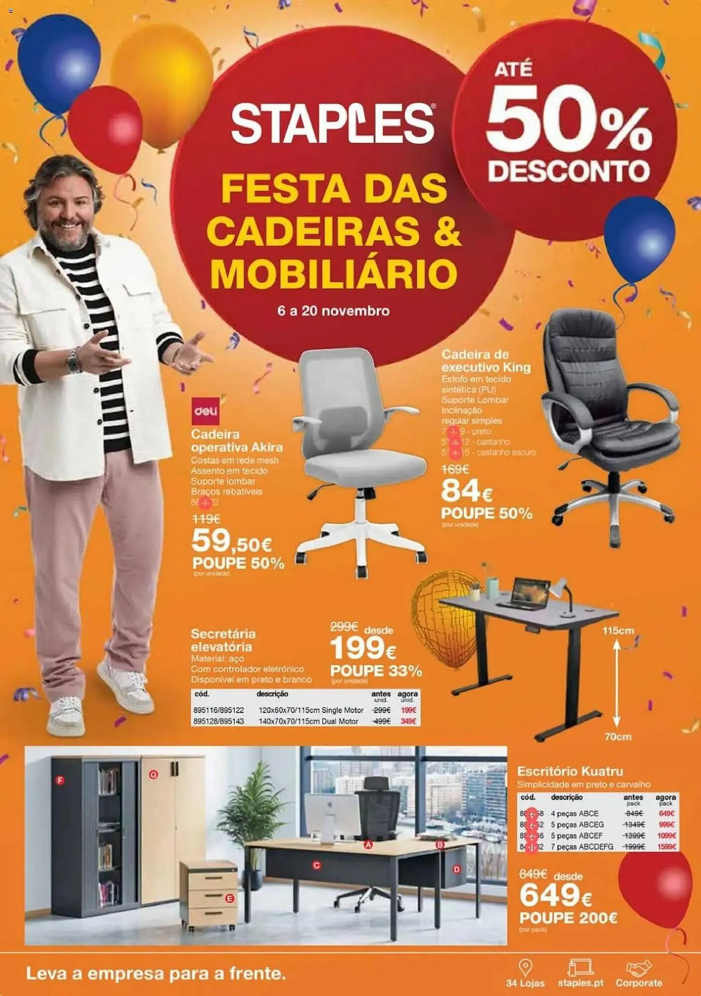 Folheto Folheto Staples de 6 de novembro até 20 de novembro 2025 - Pagina 1