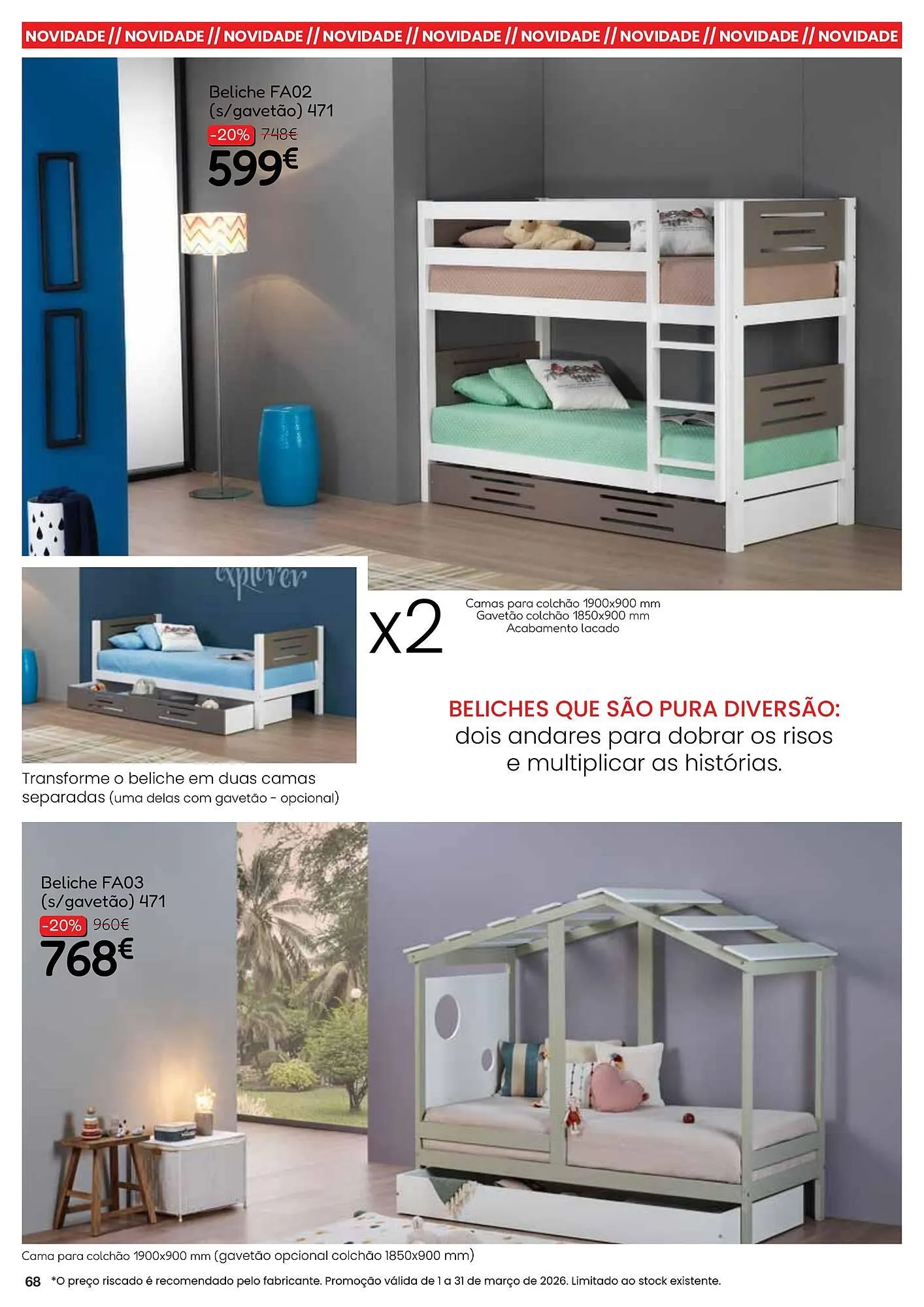 Folheto Folheto Hiper Centro do Móvel de 5 de março até 31 de março 2026 - Pagina 68