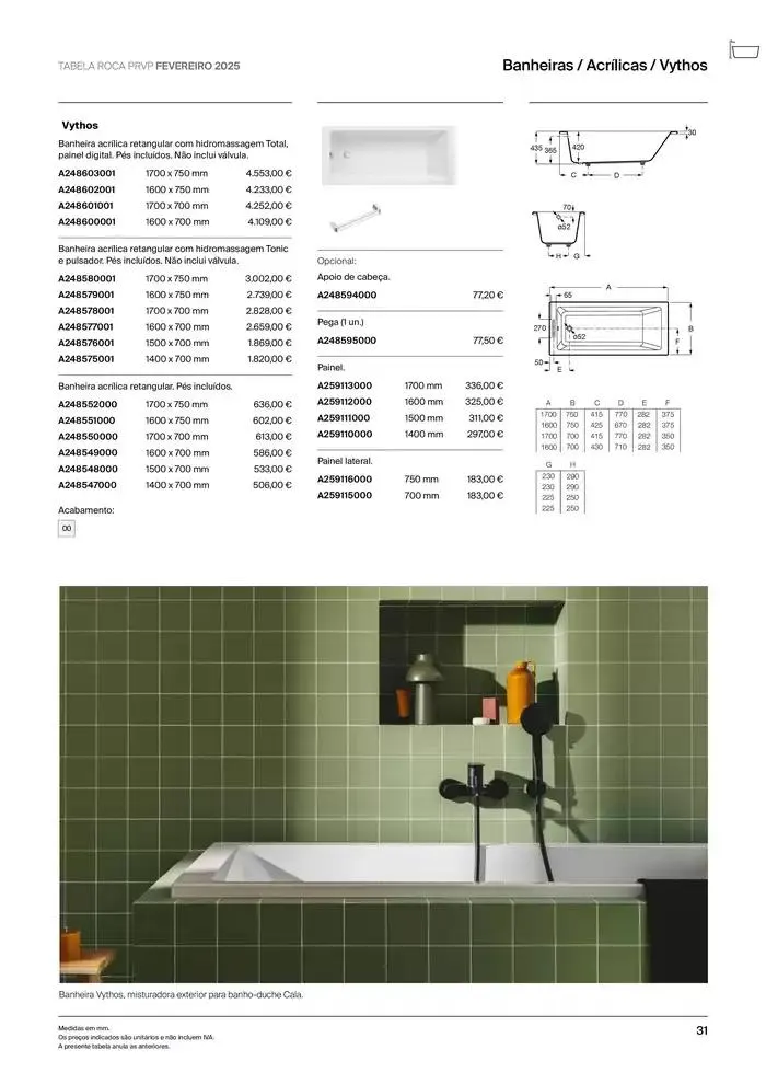 Folheto Soluções de Banho  de 6 de janeiro até 31 de dezembro 2025 - Pagina 33