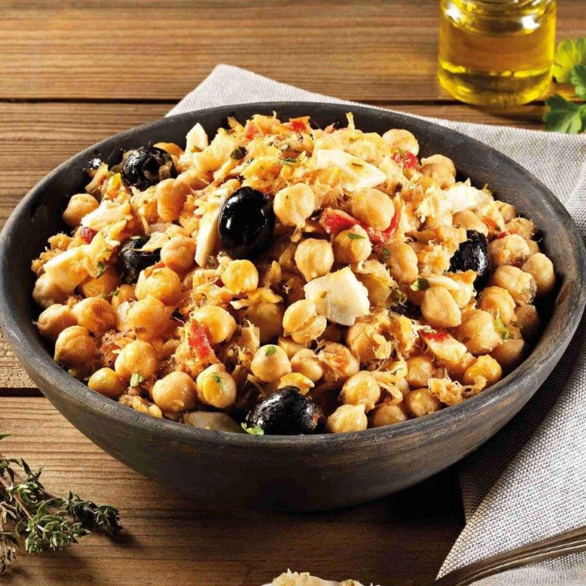 Salada de Grão e Bacalhau