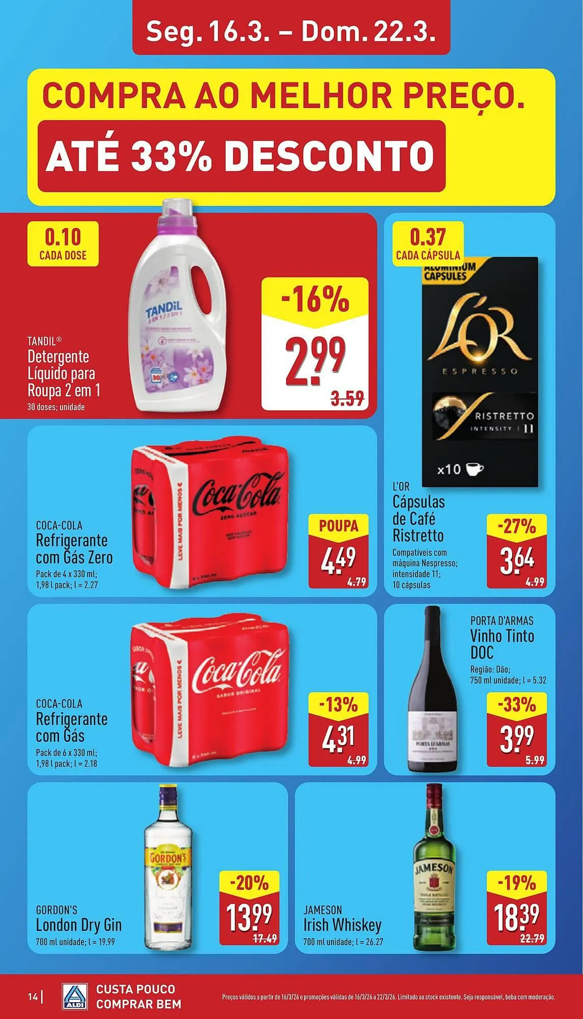 Folheto Folheto ALDI de 16 de março até 22 de março 2026 - Pagina 14