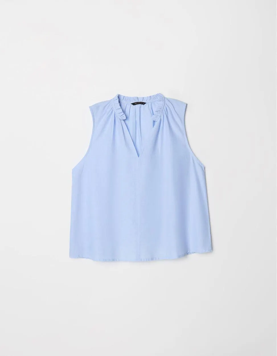 Top Franzido, Mulher, Azul Claro