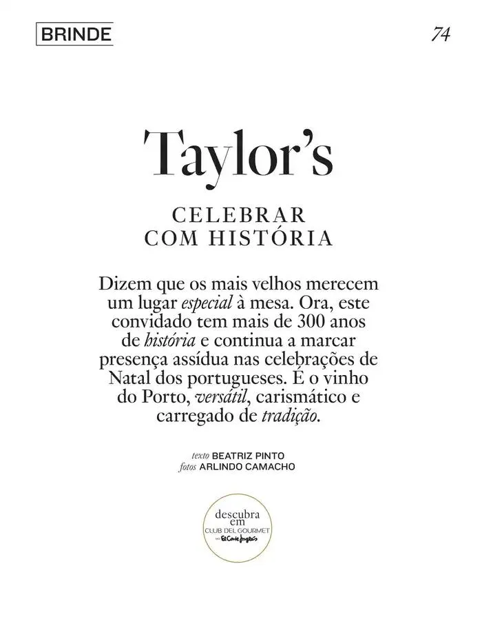 Folheto El Corte Inglés - gourmet magazine de 26 de novembro até 31 de dezembro 2024 - Pagina 74