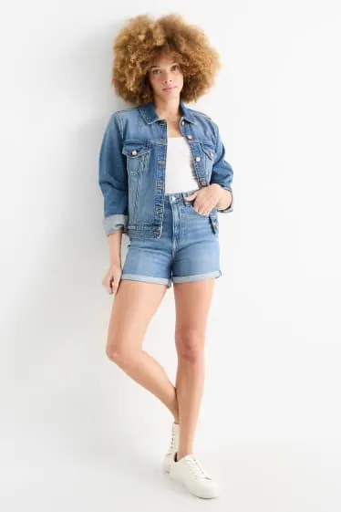 Mom shorts - high waist - LYCRA®