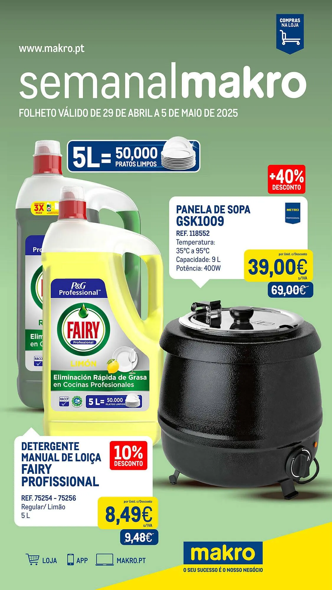 Folheto Folheto Makro de 29 de abril até 5 de maio 2025 - Pagina 1