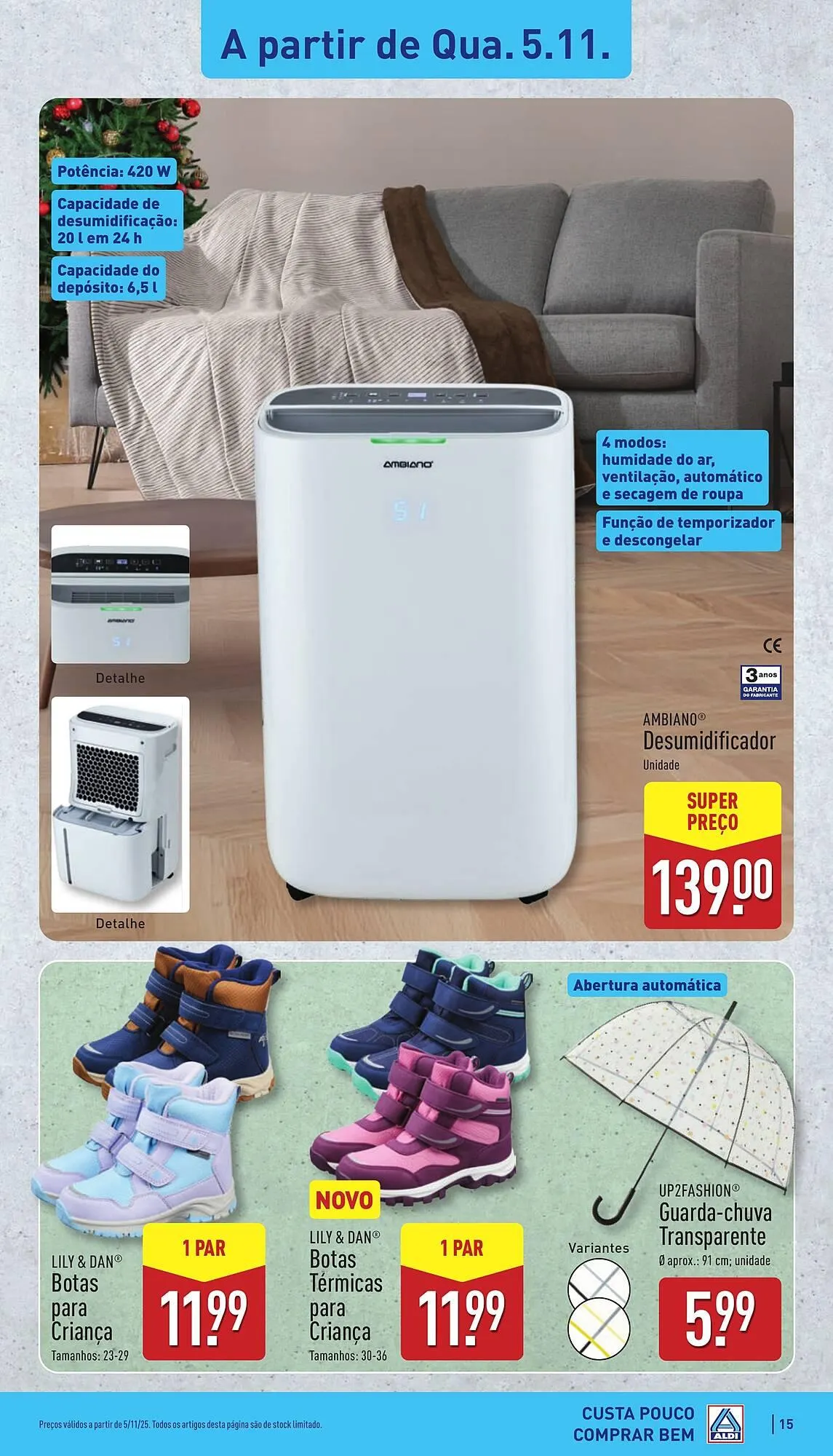 Folheto Folheto ALDI de 3 de novembro até 9 de novembro 2025 - Pagina 15