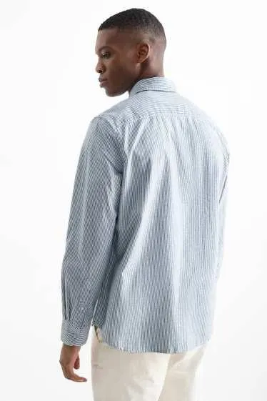 Oxford shirt - regular fit - button-down collar - striped