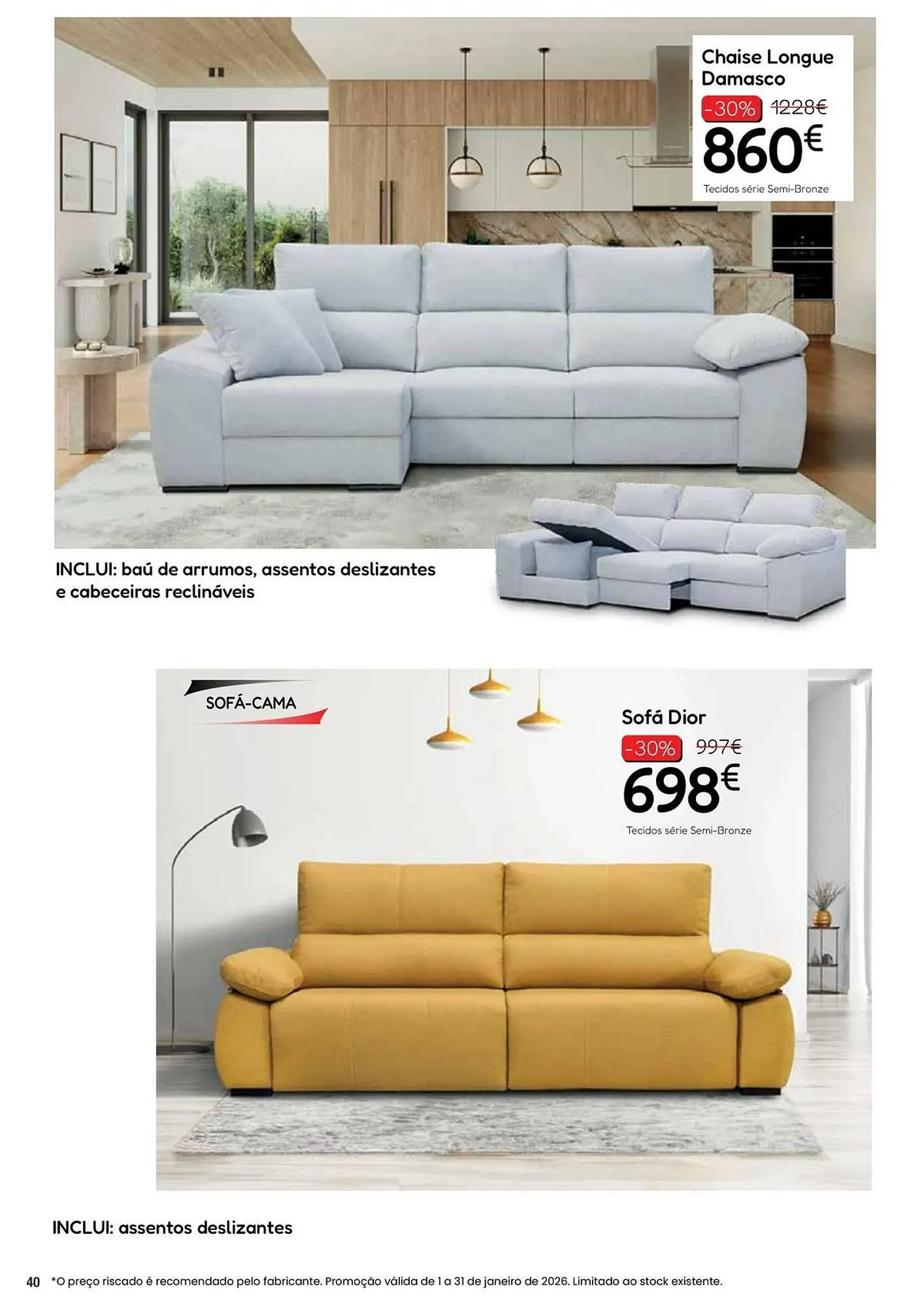 Folheto Folheto Hiper Centro do Móvel de 6 de janeiro até 31 de janeiro 2026 - Pagina 40