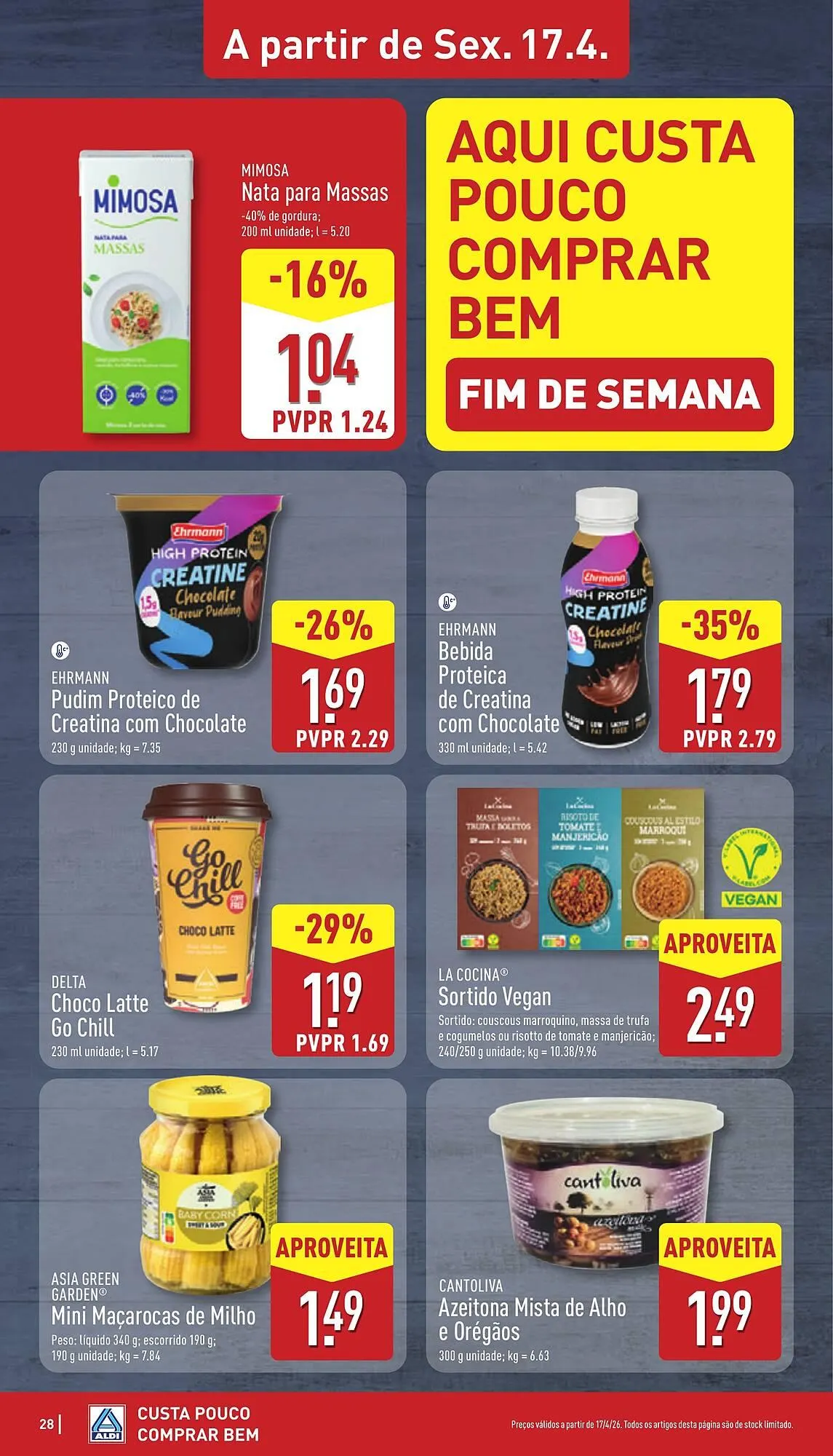 Folheto Folheto ALDI de 13 de abril até 19 de abril 2026 - Pagina 28