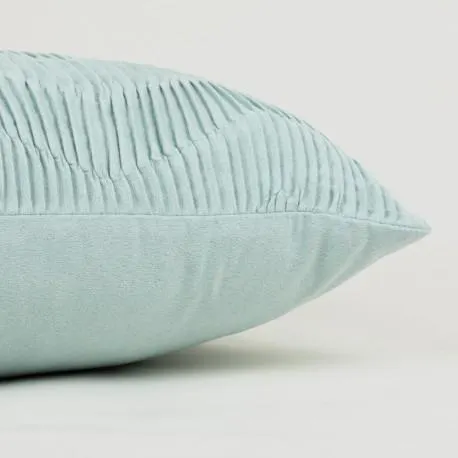 Almofada retangular 30x50 New Traza camurça verde tiffany