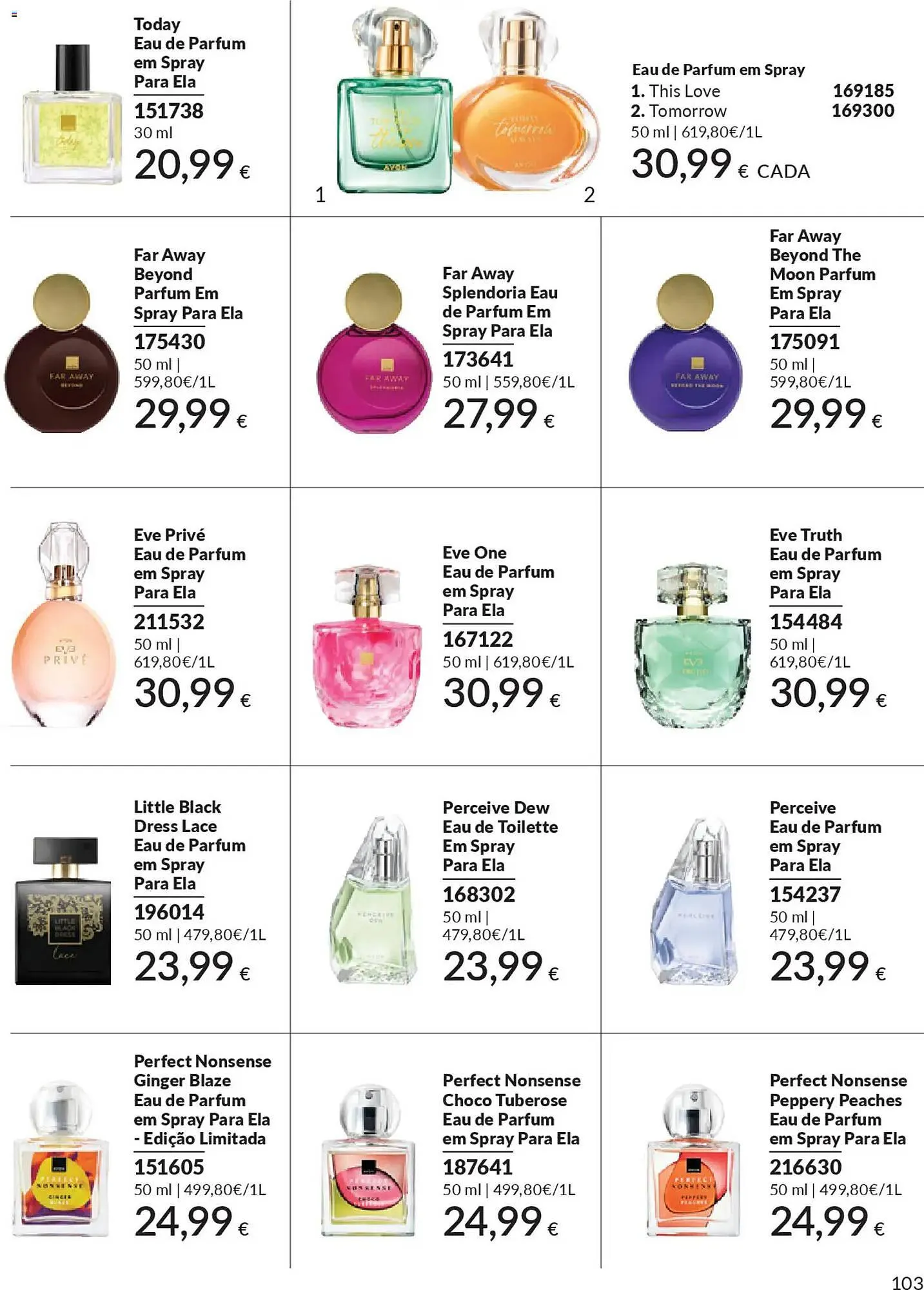 Folheto Catálogo Avon de 1 de janeiro até 1 de fevereiro 2026 - Pagina 103