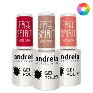 Andreia Verniz Gel Coleção Free Spirit sp1 Magenta Avermelhado