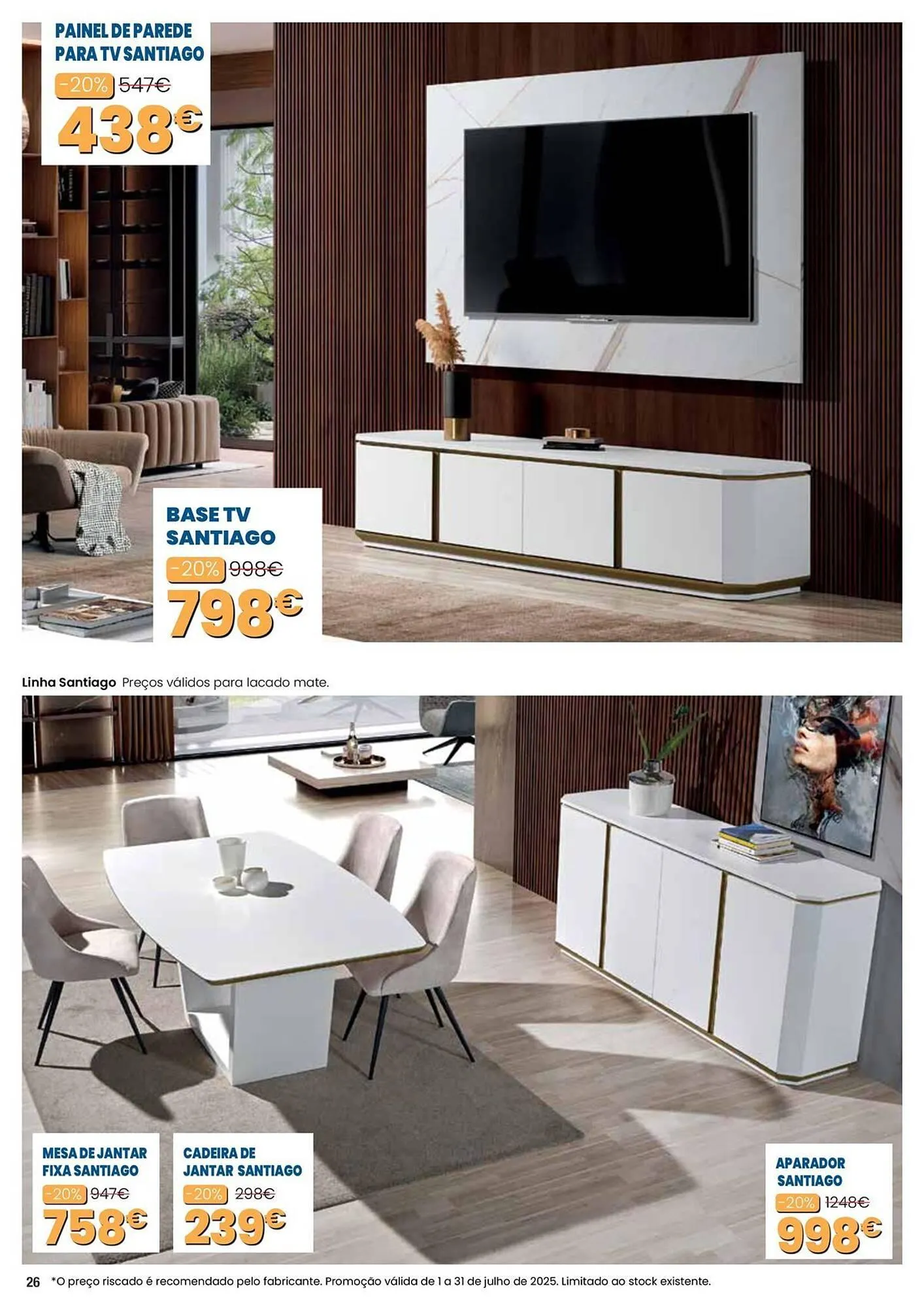 Folheto Folheto Hiper Centro do Móvel de 1 de julho até 31 de julho 2025 - Pagina 26