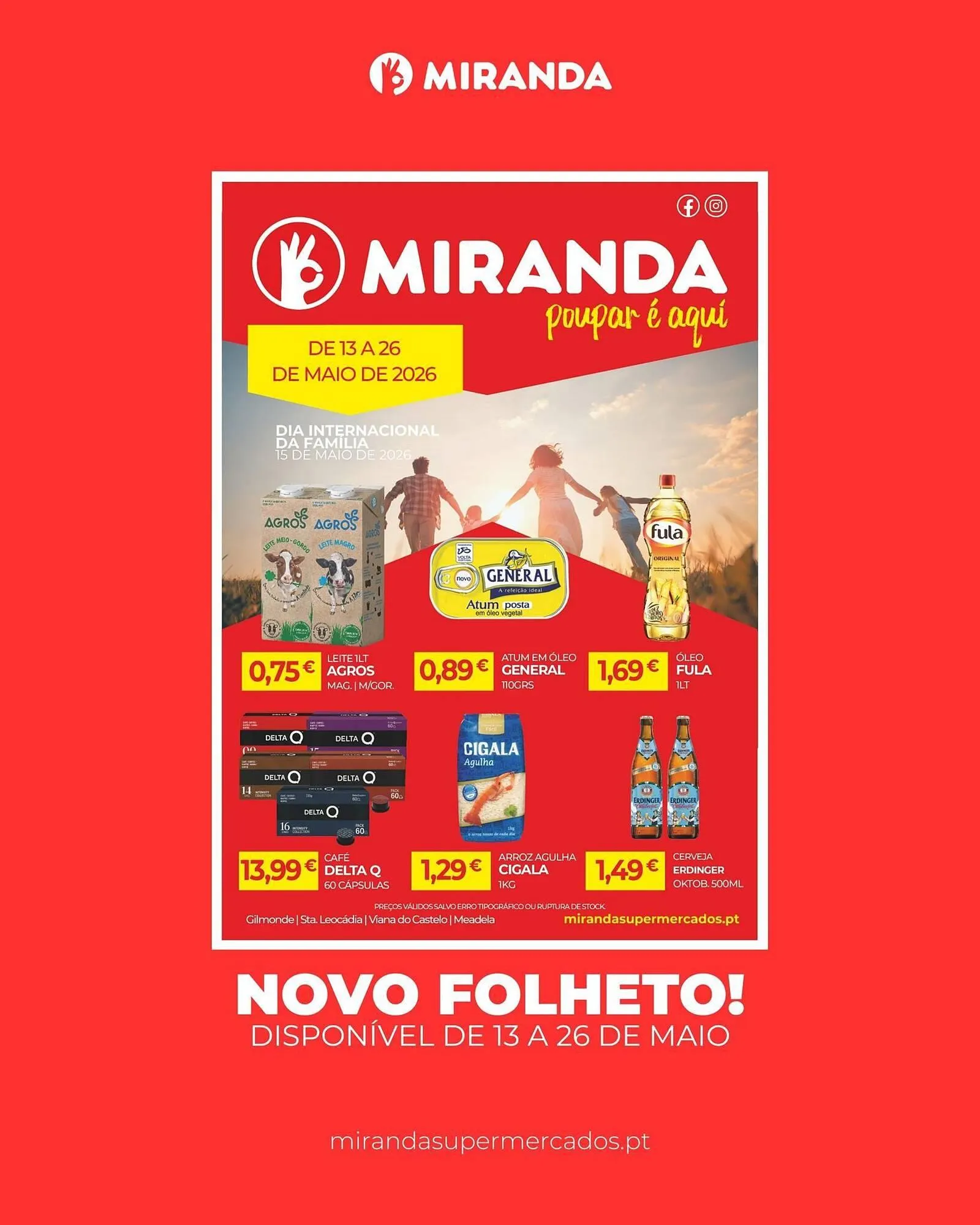 Folheto Folheto Miranda Supermercados de 13 de maio até 26 de maio 2026 - Pagina 1