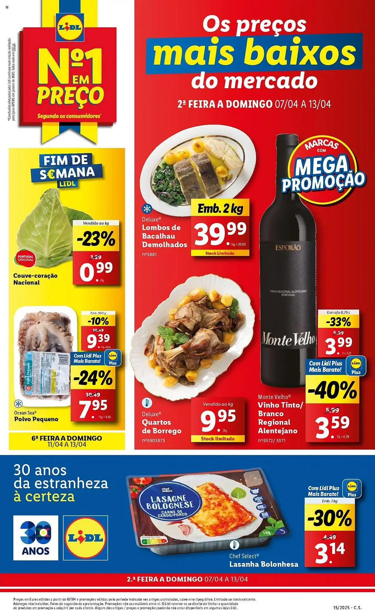 Folheto Folheto Lidl de 7 de abril até 13 de abril 2025 - Pagina 1