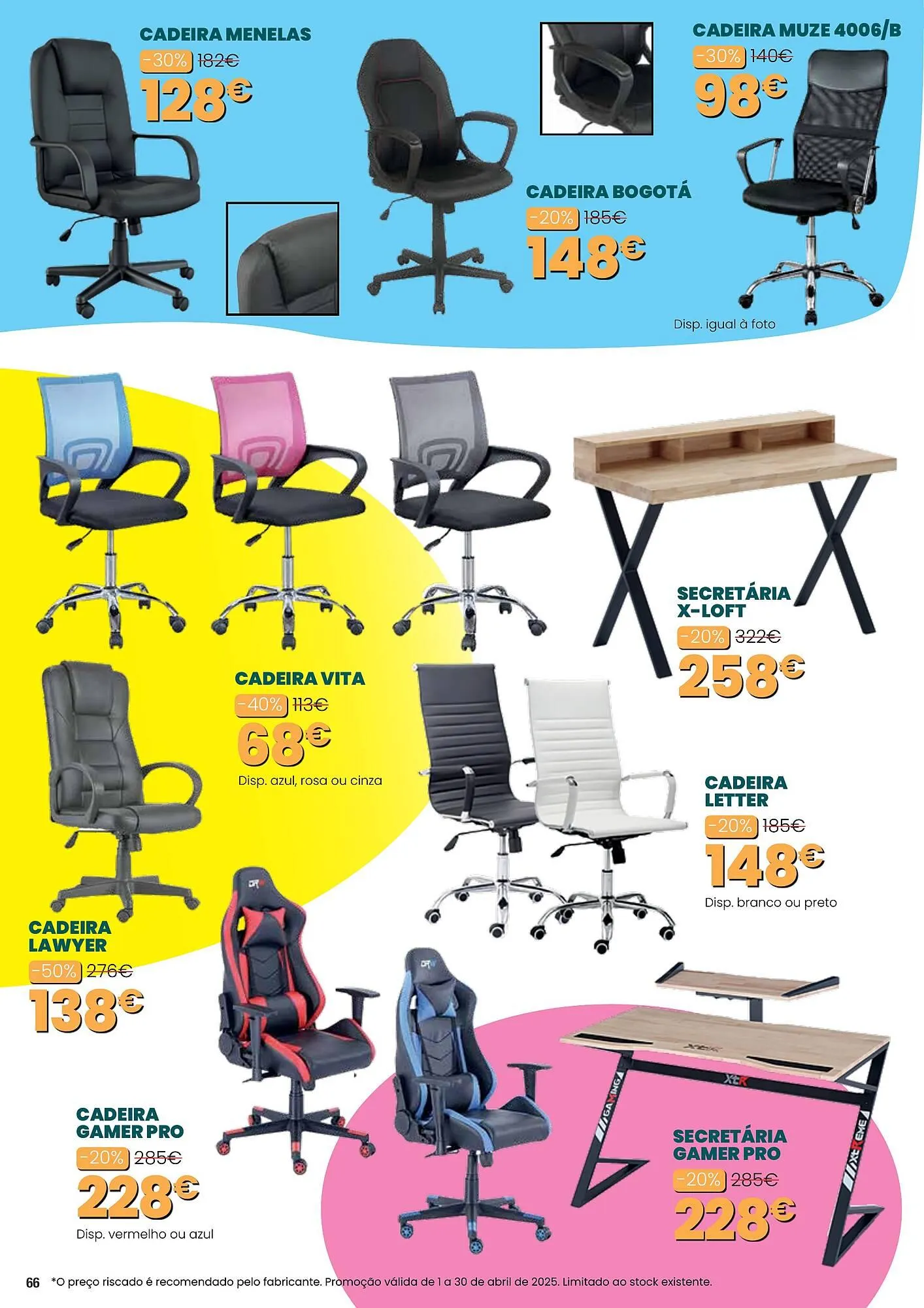 Folheto Folheto Hiper Centro do Móvel de 1 de abril até 30 de abril 2025 - Pagina 66