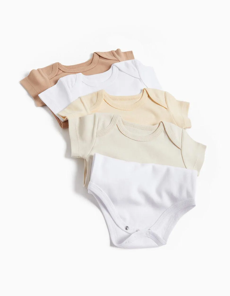 Pack 5 Bodies de Manga Curta, Bebé Menino, Multicor